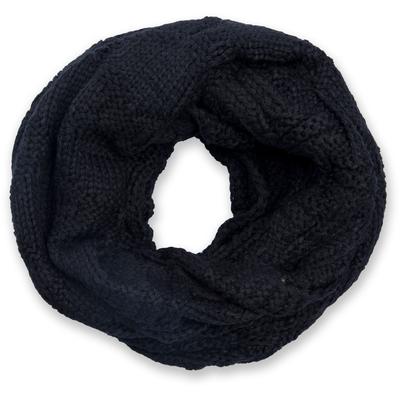 Strickschal STYLEBREAKER "Strick Loop mit Gitter und Rippenmuster", Damen, schwarz, Obermaterial: 100% Viskose CV., Modisch, Modetücher
