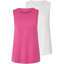 Tchibo - 2 Sport-Tops - Damen - Gr. S - pink