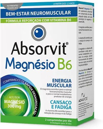 Absorvit Absorbit Magnesio B6 Comprimidos x60