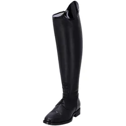Reitstiefel DN Salentino 02  Quick geschnürt m. Lack-Stulpe, schwarze Nähte black 39