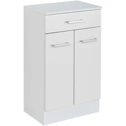 Weiße Kommode für Badezimmer 50 cm breit