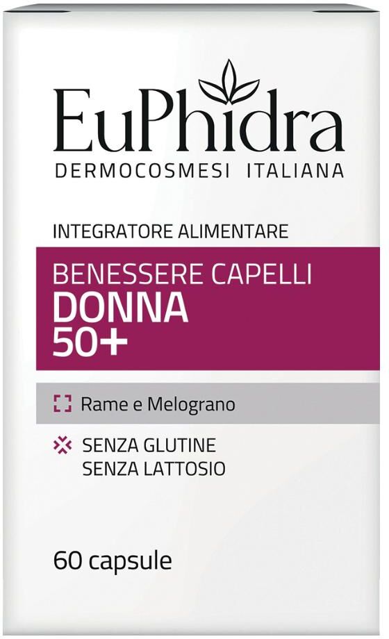 ZETA FARMACEUTICI SpA Euphidra Benessere Capelli Donna 50+, 60 capsule