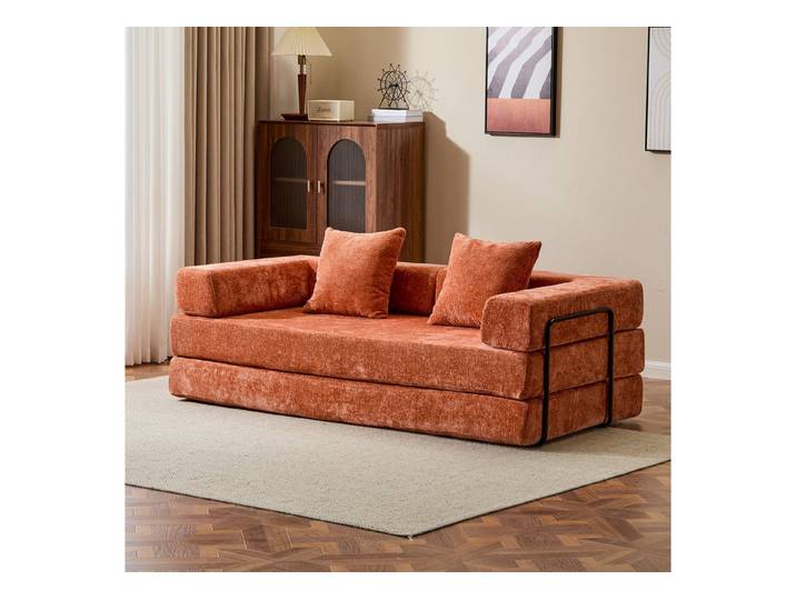 Vankel Loungesofa 4-in-1 Wohnzimmers sofa mit Schlaffunktion – faltbares Sofa, Platzsparendes Design für kleine Räume – Sofa, Liege und Bett in einem