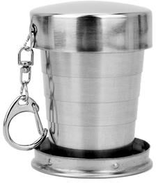 Inspired Living Stainless Steel Telescopic Folding Cup (75250ml) Portable Travel & Camping Coffee Mug 150ml