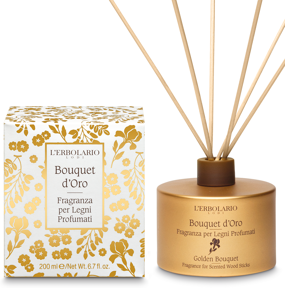 L'Erbolario Bouquet d'Oro Duft für aromatische Hölzer 200 ml