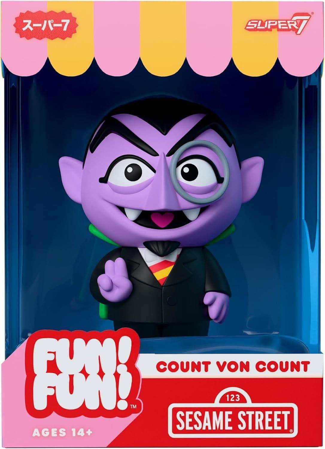 Super7 Sesamstraat Count Von Count Vinyl Figuur - 13 cm