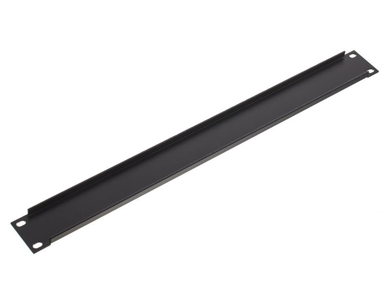 Adam Hall 87221 Rack Panel 1U Alu Black powder coated