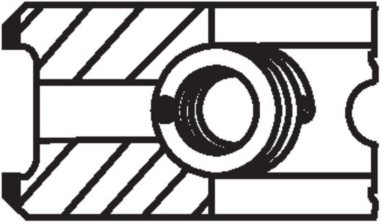 Mahle Kolbenringsatz 002 24 N1 Für Mercedes