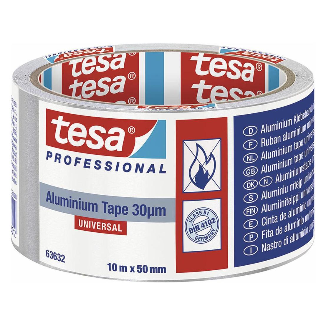 tesa Alu Tape Univ. m. Liner 10m:50mm (50 mm) (63632-00000-00)