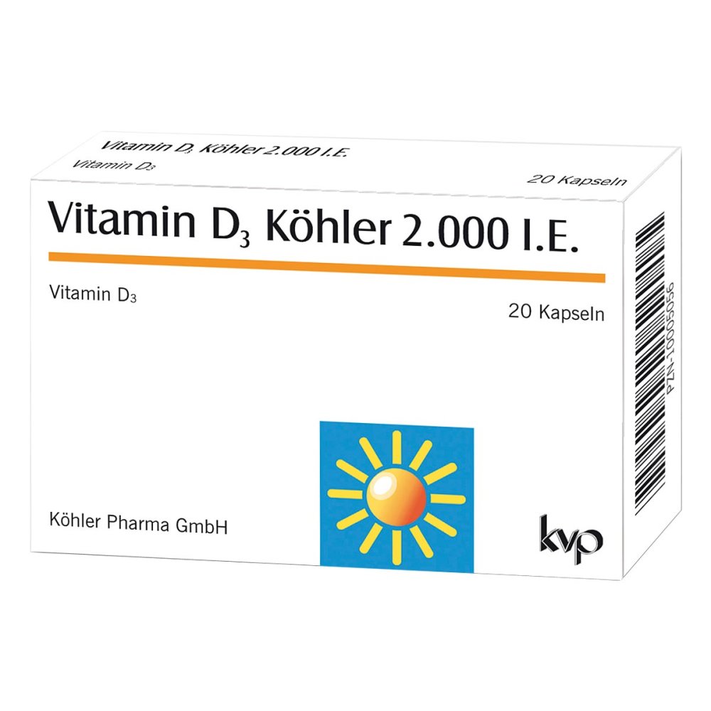Köhler Pharma GmbH Vitamin D3 Köhler 2.000 I.E. Kapseln 10005056