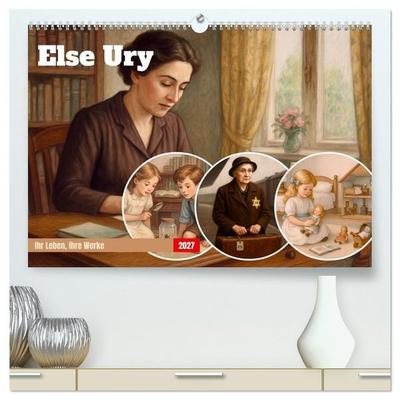Else Ury (hochwertiger Premium Wandkalender 2027 DIN A2 quer), Kunstdruck in Hochglanz