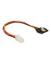 Delock Netzteil Netzstecker P4 M bis SATA Leistung R eingerastet 20 cm (85519)