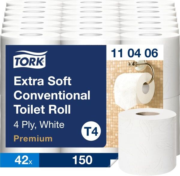Tork T4 Premium Toiletpapir, 4-Lag, 42 Rl
