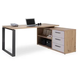 Schreibtisch DISEGNO (BHT 160x75x140 cm) - grau - BHT 160x75x140 cm