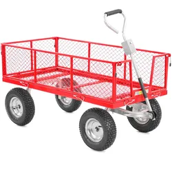 Transportwagen 53350  | 350 kg Tragfähigkeit | 290 Liter Volumen | Gitter- & Plattformwagen | Handwagen & Anhänger | HECHT
