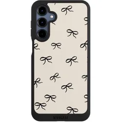 Nivocase Handyhülle für Samsung Galaxy A16 5G Hülle NIVOpure Case Schwarz Muster Schleife Schleifen (Samsung Galaxy A16 5G), Smartphone Hülle, Schwarz