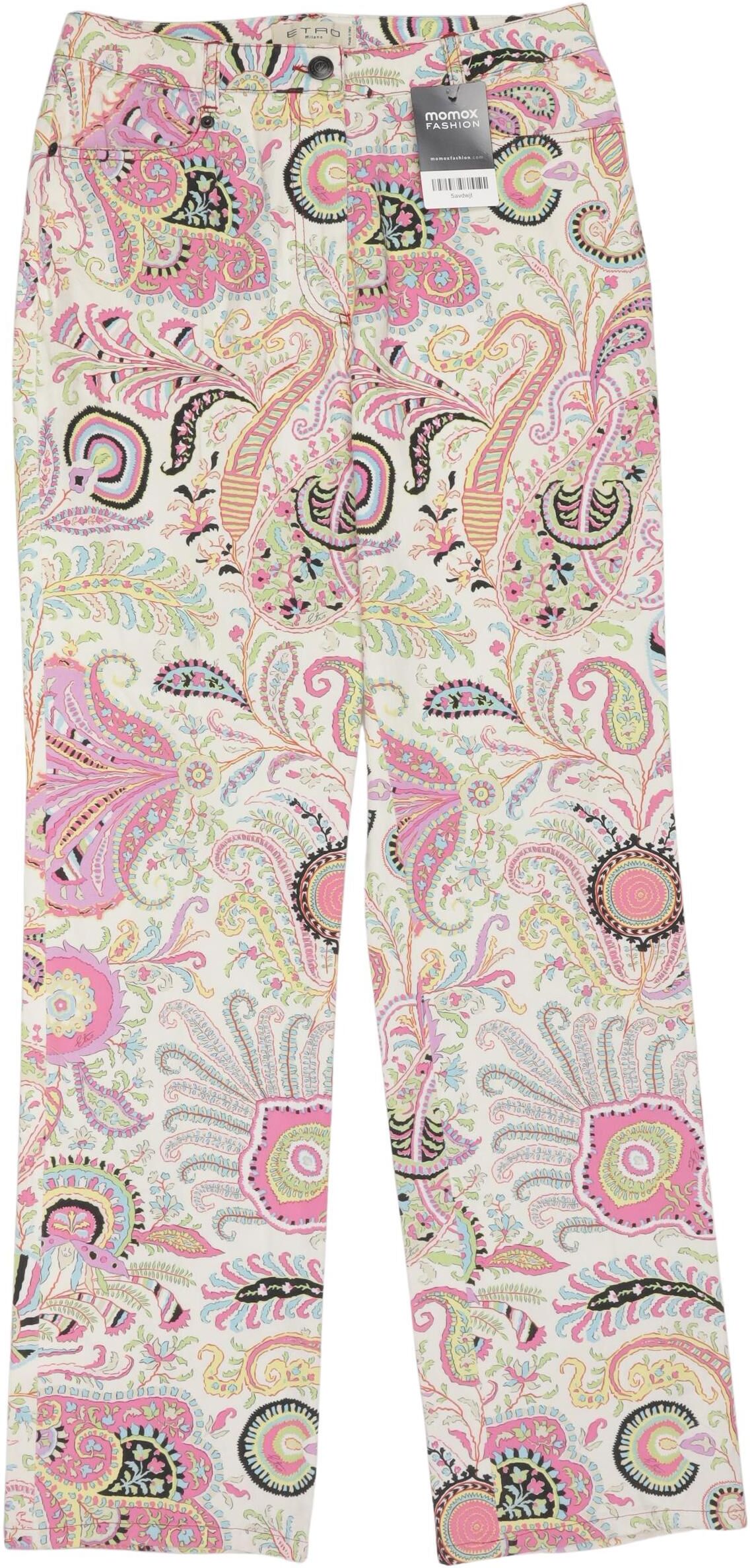 Etro Damen Stoffhose, Mehrfarbig, Gr. EU 36 (IT 42), Baumwolle / Elasthan - Second Hand