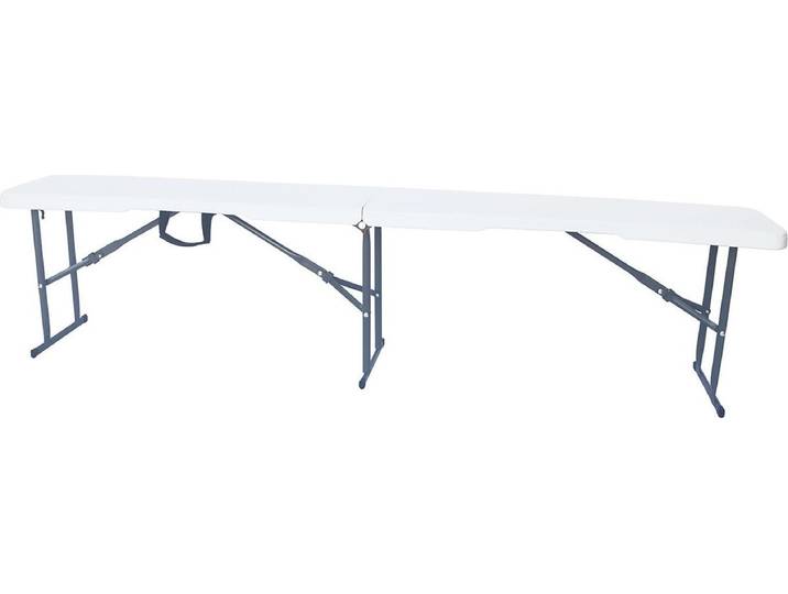 Klappbank \ Foldy\ - 183 x 28 x 43 cm - Weiß