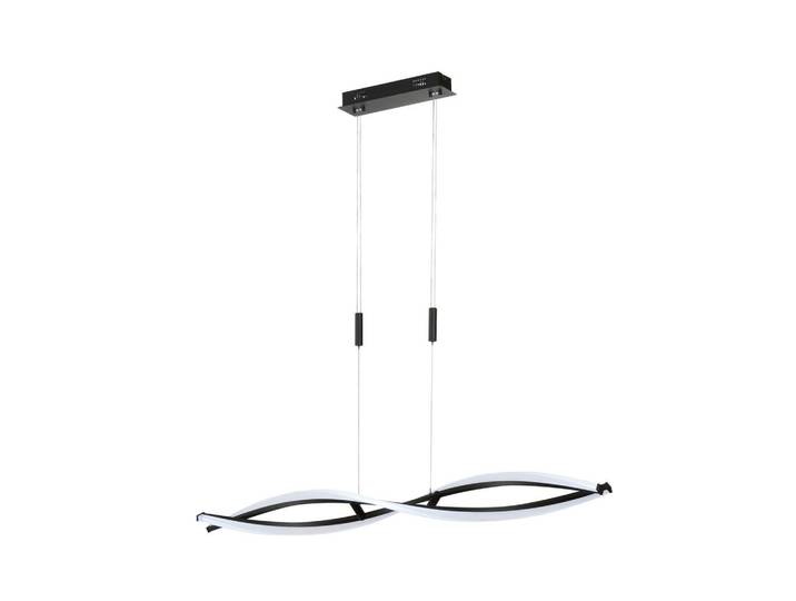 Fischer & Honsel Led-Pendelleuchte Torcido, Schwarz, Metall, 11.5x90-150x100.5 cm, Lampen & Leuchten, Innenbeleuchtung, Hängeleuchten, Pendelleuchten