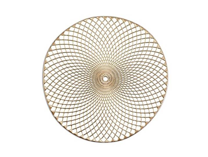 Zeller Set de Table PVC doré 38 cm