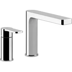 Gessi Emporio Corso Venezia, Zwei-Loch-Wannenrandarmatur mit Wanneneinlauf, 47147031