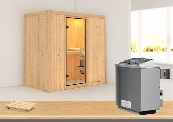 KARIBUHOLZT Sauna Variado( Front),9KW intr.Strg bronz.GGT 08288346