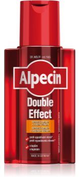Alpecin Double Effect champô de cafeína para homens anticaspa e antiqueda de cabelo 200 ml. Double Effect