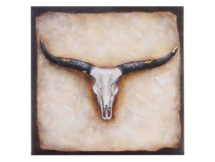 ÖLGEMÄLDE STIER HANDGEMALT Mehrfarbig