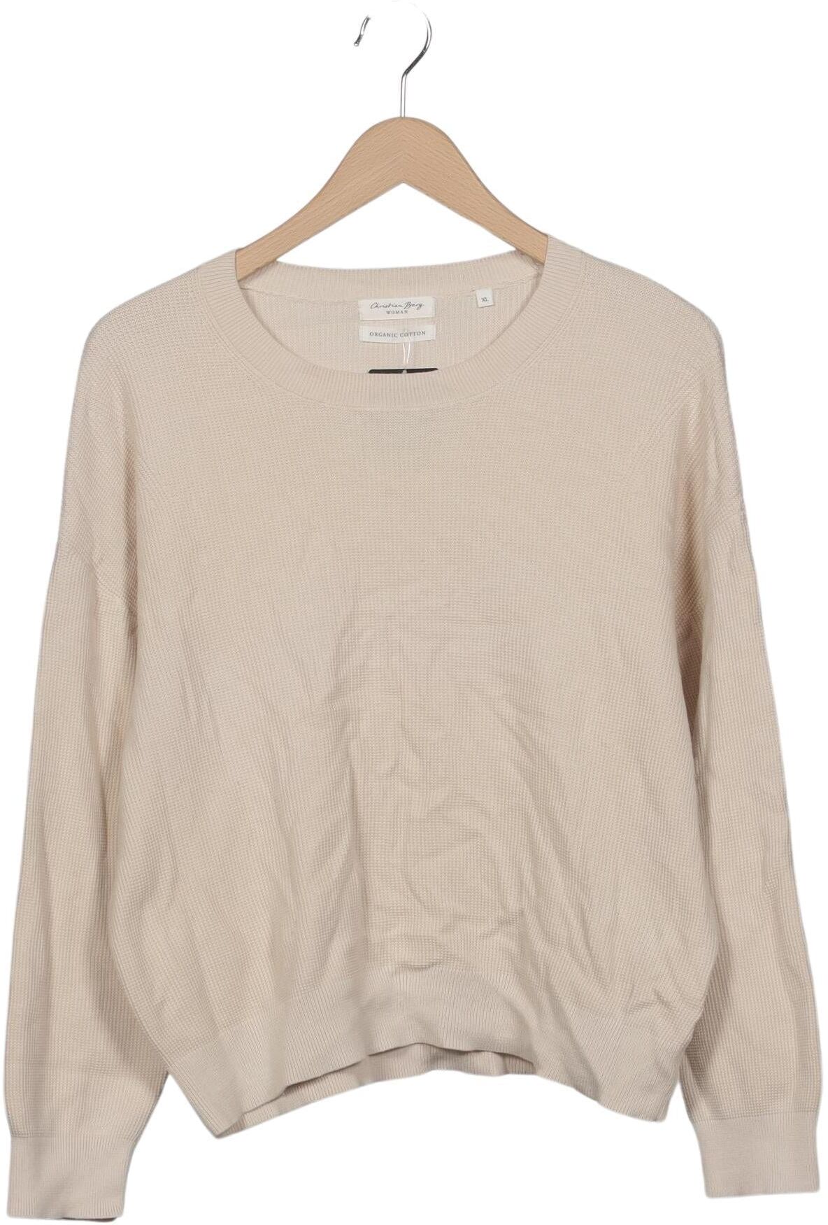 Christian Berg Damen Pullover, Beige, Gr. XL, Baumwolle - Second Hand