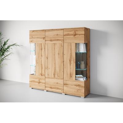 OTTO home "Kenia" 1 Stk. tlg. Modernes Highboard, mit Glastüren, Breite 135 cm