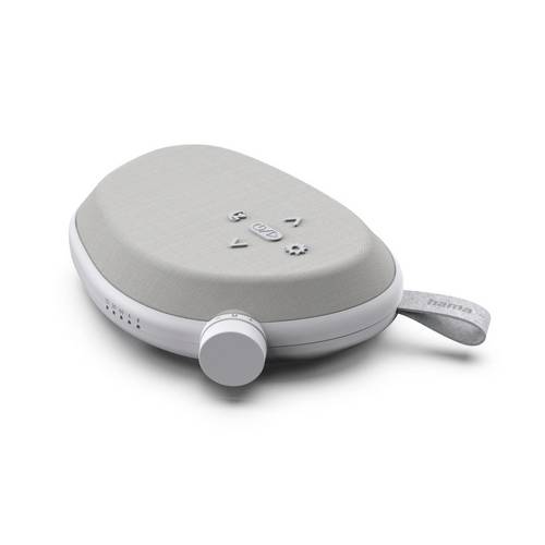 Hama 00188244 Bluetooth-Lautsprecher "Calm", White Noise, flach, Schlaftimer, 3W, Weiß