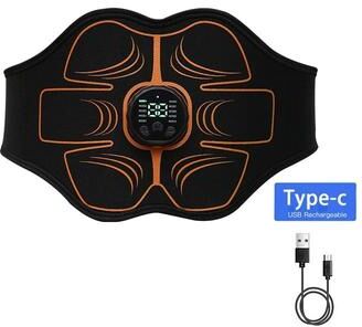 Uplifted Goods Smart EMS Abdominal Toning And Muscle Stimulator Belt black Orange