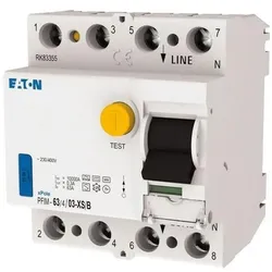 Eaton, Schutzschalter, FI-Schalter, allstromsensitiv, 63 A, 4p, 300308