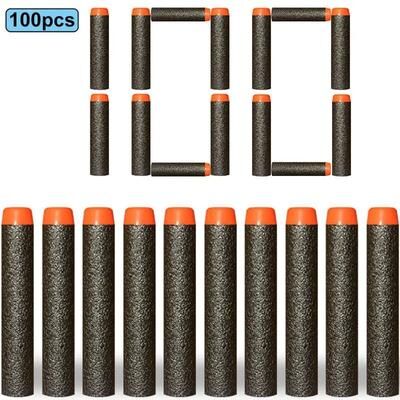 Uplift Picks Foam Refill Darts Bullets Compatible With Nerf N Strike Elite Blasters black 100 Pcs