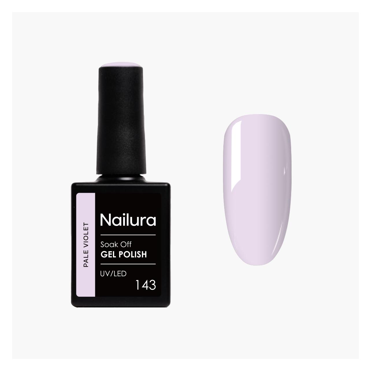 Nailura - Gel Polish 143 - Pale Violet - 10 ml (Pale Violet, Gel-Effekt Nagellack) (70162)