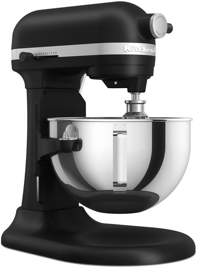 KitchenAid Heavy Duty 5KSM55SXX-EBM Noir mat - Batteur mélangeur planétaire