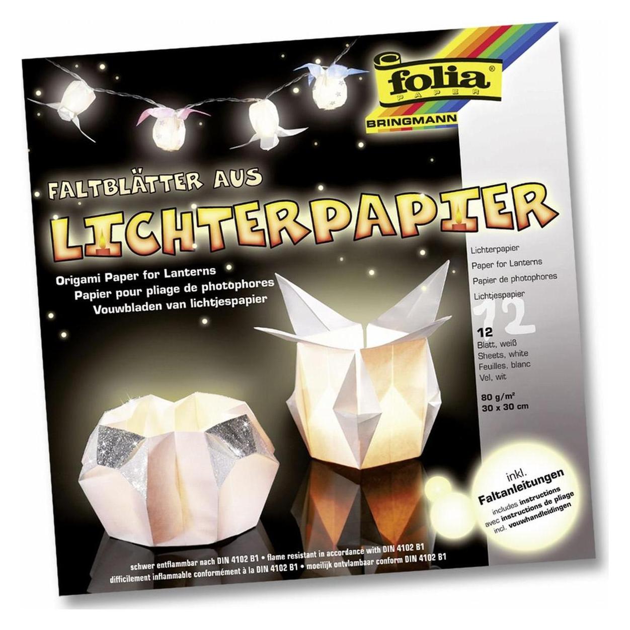Folia Faltblätter aus Lichterpapier (80 g/m², 1x) (42300)