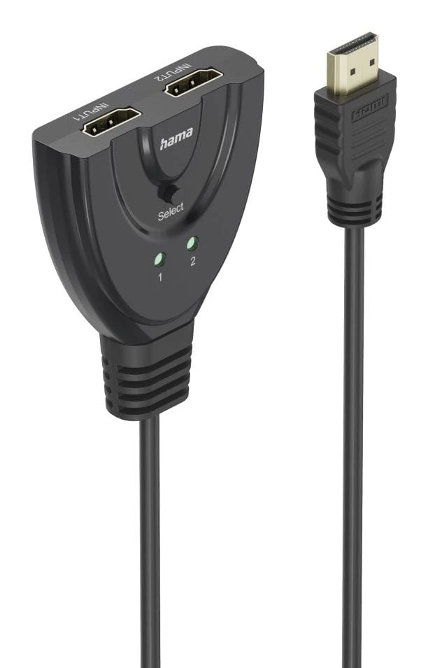 Hama 00205323 4K HDMI(TM)-Umschalter 2x1, 2x HDMI(TM)-Buchse - 1x HDMI(TM)-Stecker