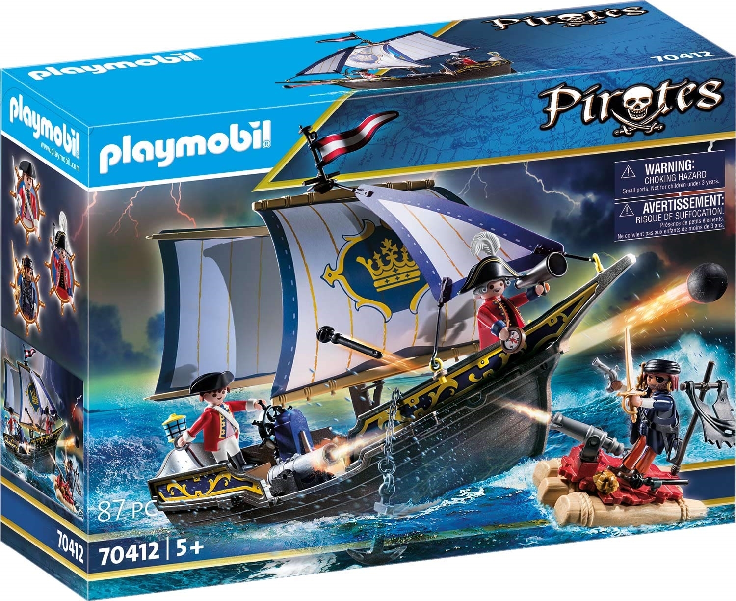 PLAYMOBIL, Rotrocksegler, Pirates, 70412