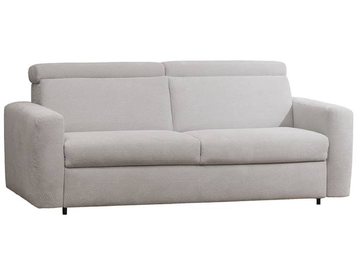 3er Sofa MILO Stoff silver