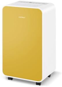 Costway 32 Pints/Day Portable Quiet Dehumidifier for Rooms up to 2500 Sq. Ft-Yellow