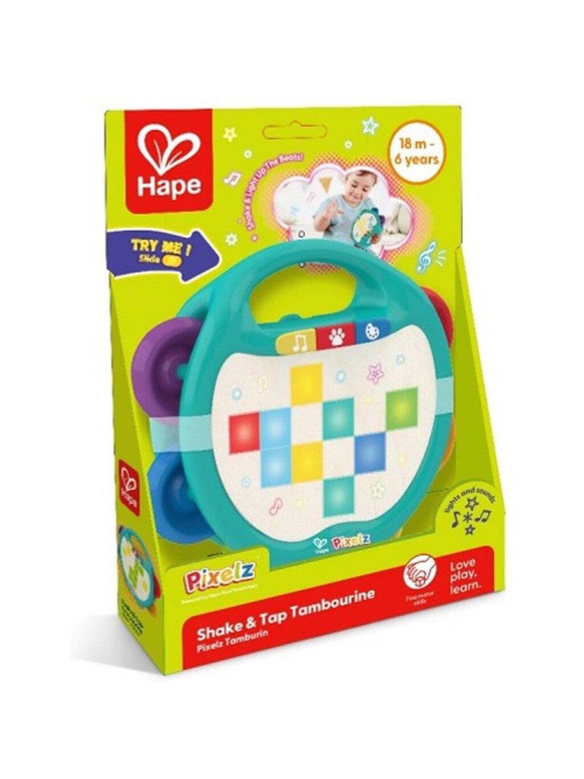 Hape Pixelz Shake & Tap Tambourine