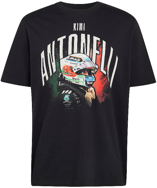 Adidas Herren T-Shirt Mercedes AMG Petronas Formula1 Team Kimi Antonelli Graphic schwarz   M M