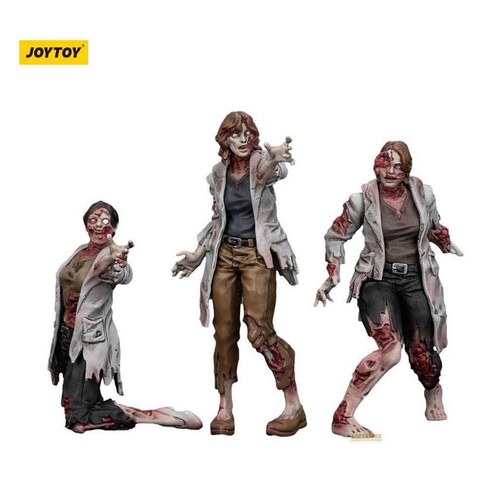 Joy Toy Zombie Dark Source Actionfiguren 3er-Pack Scientists (Female) 8 cm (59426207)