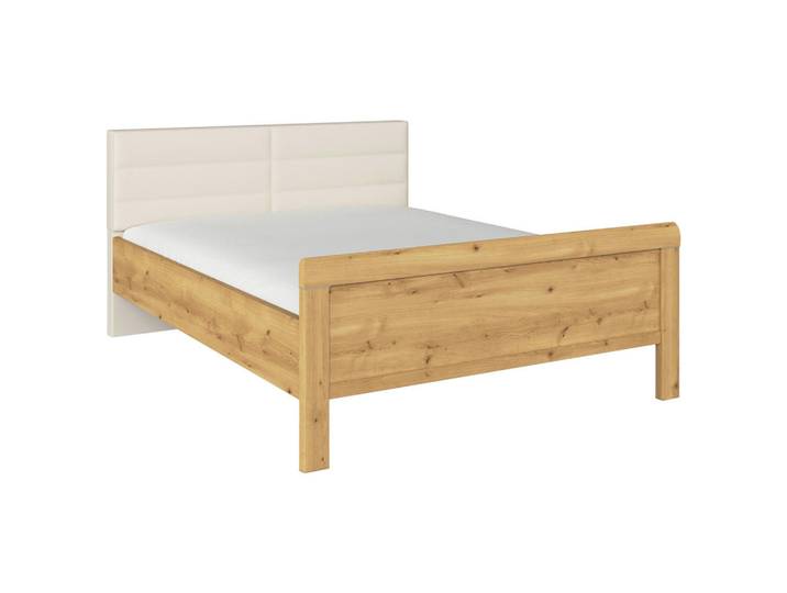 Novel Bett, Eiche, Champagner, 140x200 cm, Blauer Engel, Goldenes M, BQ - Bündnis für Qualität, Made in Germany, in verschiedenen Holzdekoren erhältlich, Größen erhältlich, Schlafzimmer, Betten, Einzelbetten