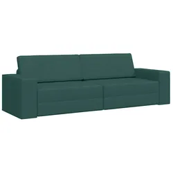 vidaXL Schlafsofa 200cm Dunkelgrün Stoff