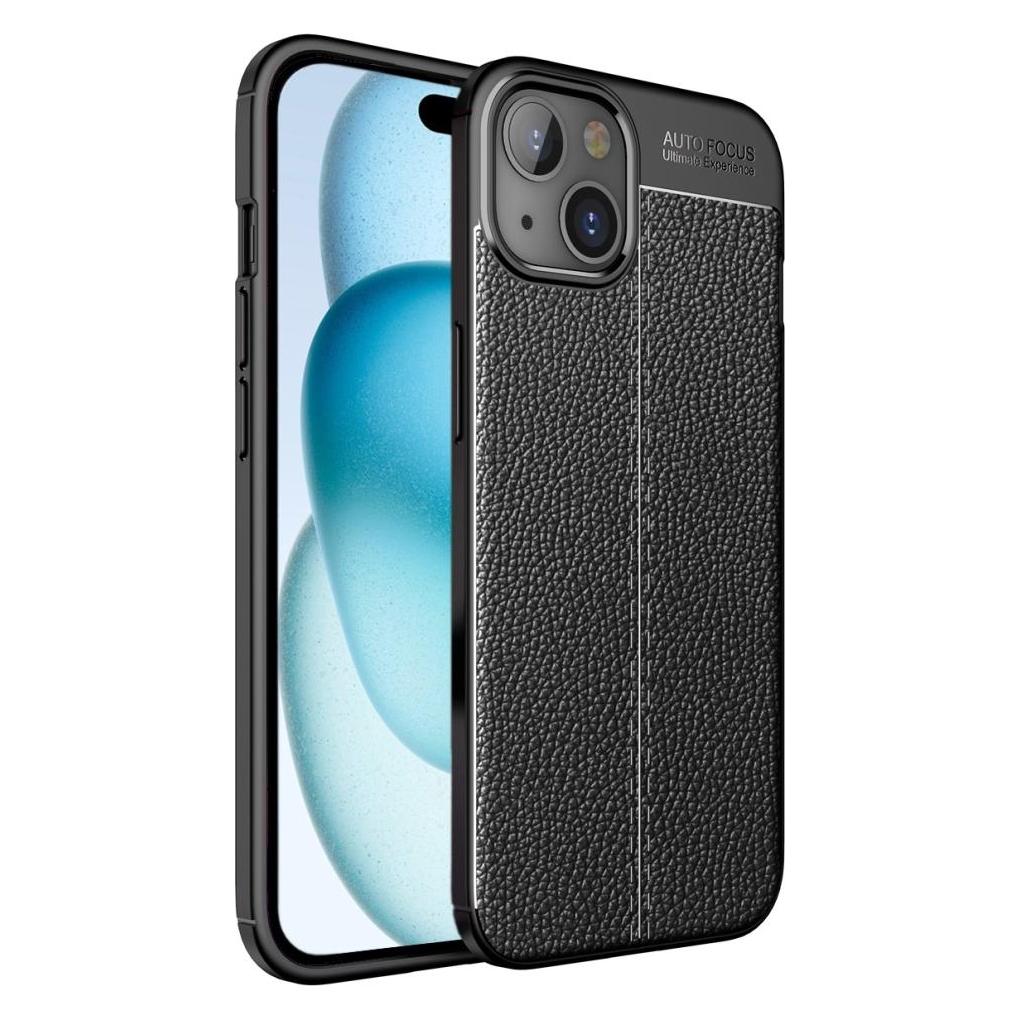 Screenguard Apple iPhone 15 Hülle Leather Design TPU Cover (Apple iPhone 15) (00032884)
