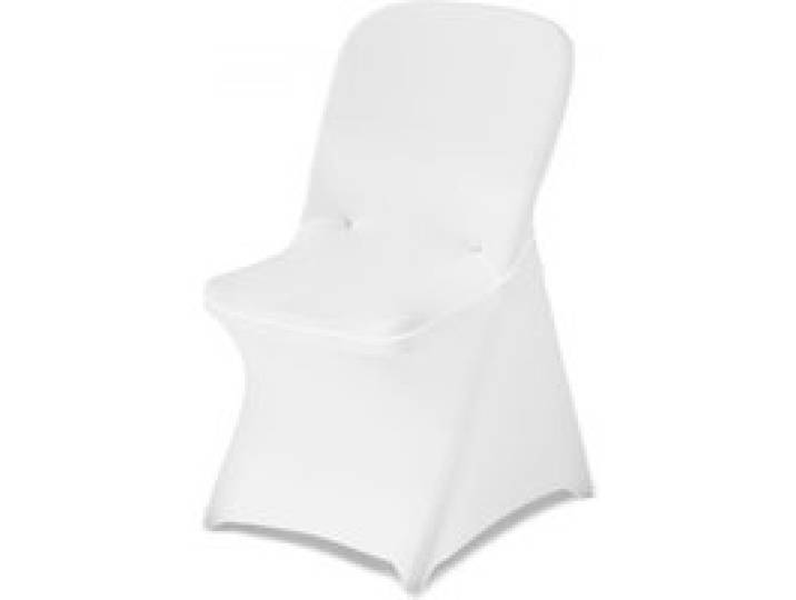 VEVOR Stuhlhussen Stuhlbezug 30 Stk. waschbarer & abnehmbarer Stuhlüberzug aus Polyester-Spandex für Hochzeitsfeiern Esszimmerbankette Restaurant, passend für Stühle (46 x 50 x 86 cm) Weiß