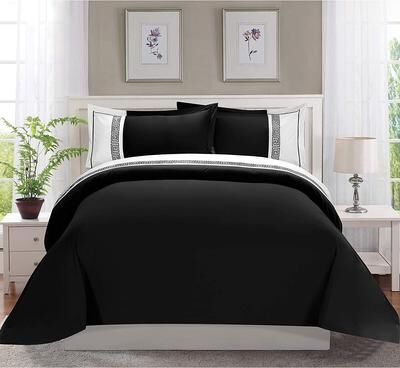 Elegant Comfort Luxury 3-Piece Embroidered Duvet Cover Set