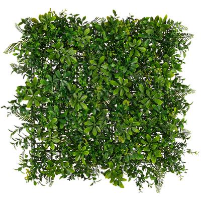Kunstpflanze CREATIV GREEN "Wandmatte Blätter-Mix", grün, B:50cm H:50cm, Obermaterial: 100% Kunststoff, Kunstpflanzen, Kunstpflanze, in UV-beständiger Ausführung